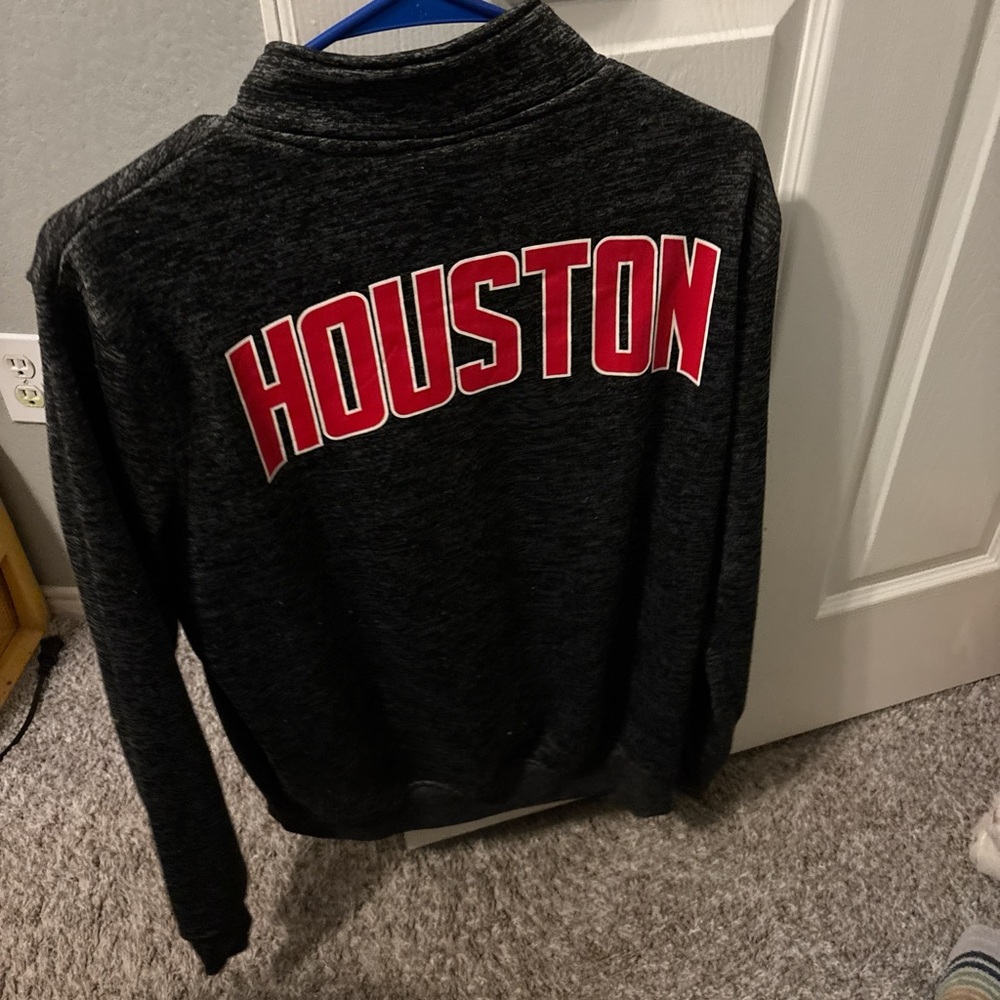 NBA Houston Varsity Jacket - Black and Red